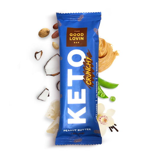 BEST ORGANIC KETO BAR “CRUNCHY” Peanut Butter (4ct)